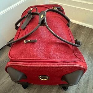 BRIC'S My Safari 21" Pebble Leather Rolling Carry On Duffle Luggage Bag